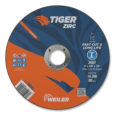 6 X 045 TIGER ZIRC TY1 C-O WHL 7/8 AH